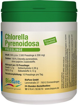 CHLORELLA PYRENOIDOSA Presslinge