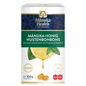 MANUKA HEALTH MGO 400+ Hustenbonb.Zitr.m.Prop.&Men